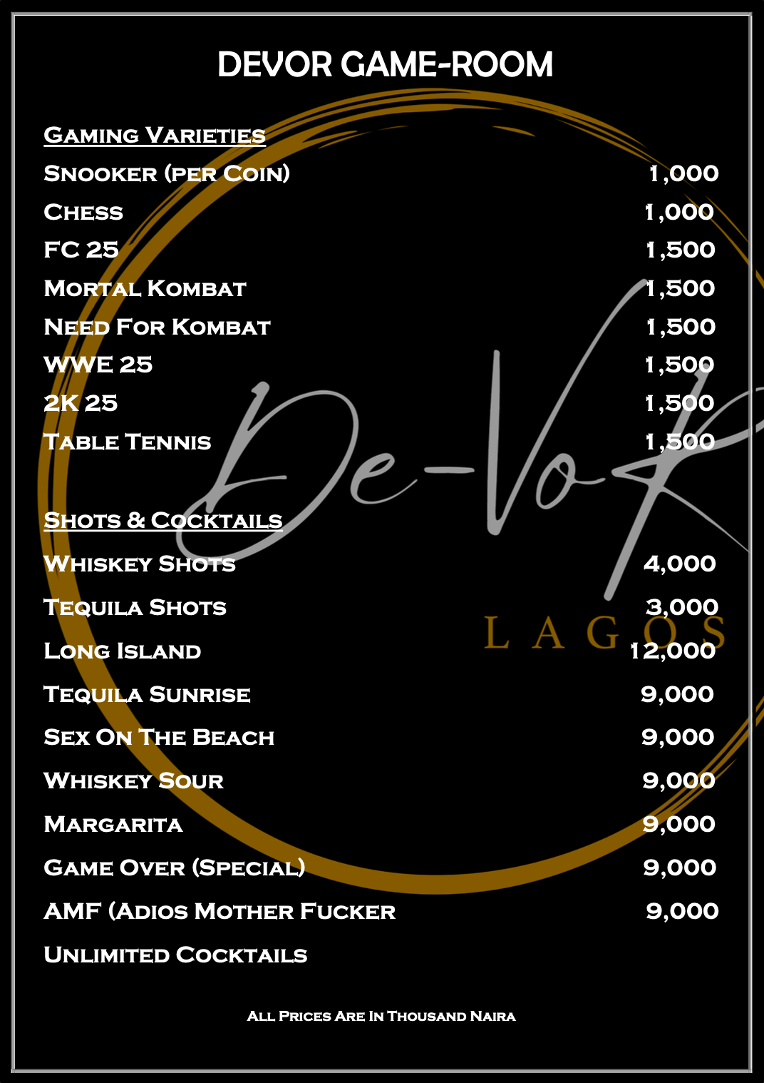 Game - Menu